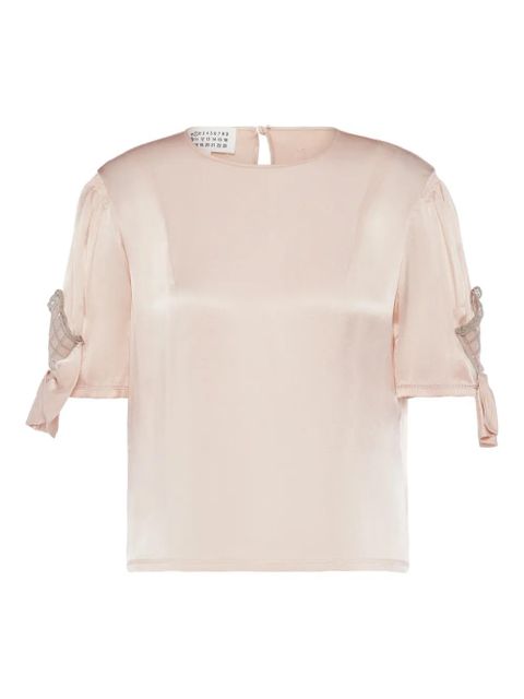 Maison Margiela tie-sleeve top - Neutrals - zdjęcie produktu nr 1
