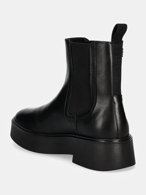 Tommy Hilfiger sztyblety skórzane MINIMAL LEATHER CHELSEA LOGOTAPE