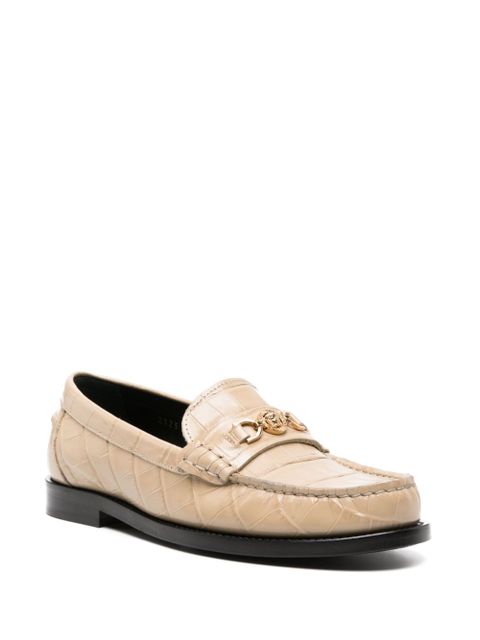 Versace Medusa '95 crocodile-embossed loafers - Neutrals - zdjęcie produktu nr 2