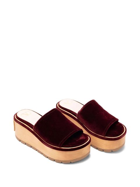 Valentino Garavani logo-detail sandals - Red - zdjęcie produktu nr 2