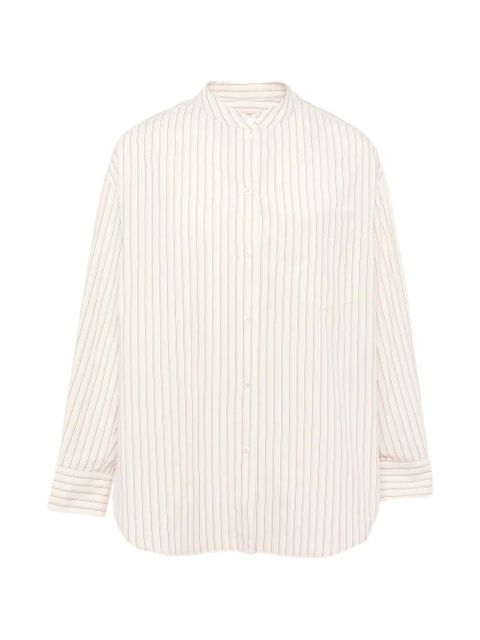 Yves Salomon long-sleeve striped shirt - Neutrals - zdjęcie produktu nr 1
