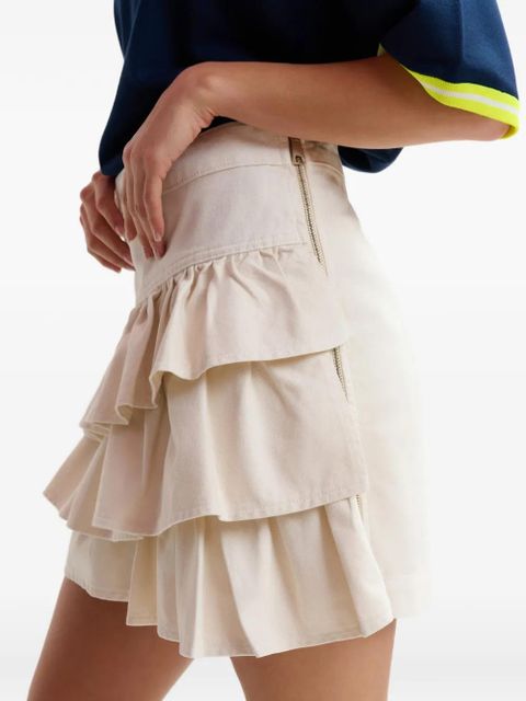 Essentiel Antwerp ruffled mini skirt - Neutrals