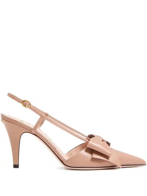 Valentino Garavani 85mm Bowow slingback pumps - Pink - zdjęcie produktu nr 1