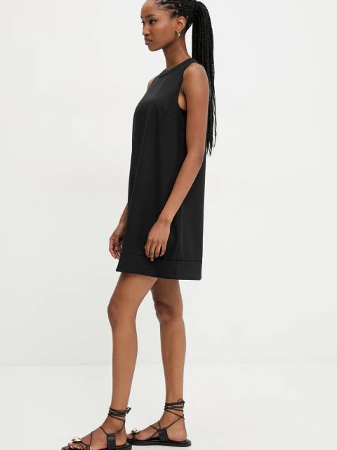 Answear.LAB sukienka kolor czarny mini rozkloszowana