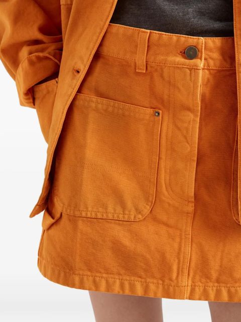 Prada canvas mini skirt - Orange