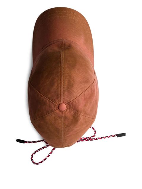 Prada lace-up baseball cap - Brown