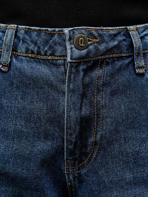 Answear.LAB jeansy damskie kolor granatowy