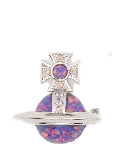 Vivienne Westwood Franca Orb stud earrings - Silver - zdjęcie produktu nr 1