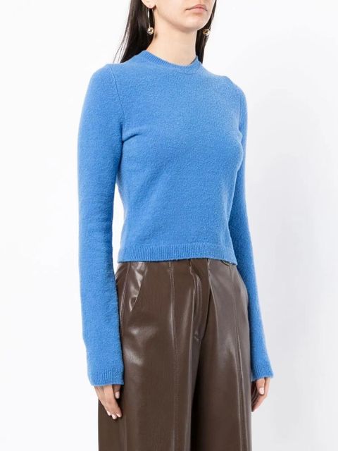 Nanushka round-neck knit jumper - Blue - zdjęcie produktu nr 2