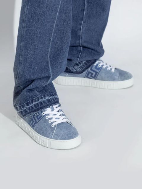 Versace Greca-detail sneakers - Blue