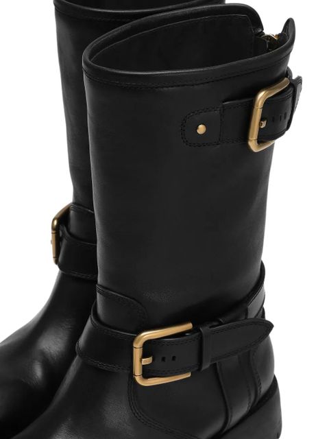 Dolce & Gabbana buckle-detail knee-high boots - Black