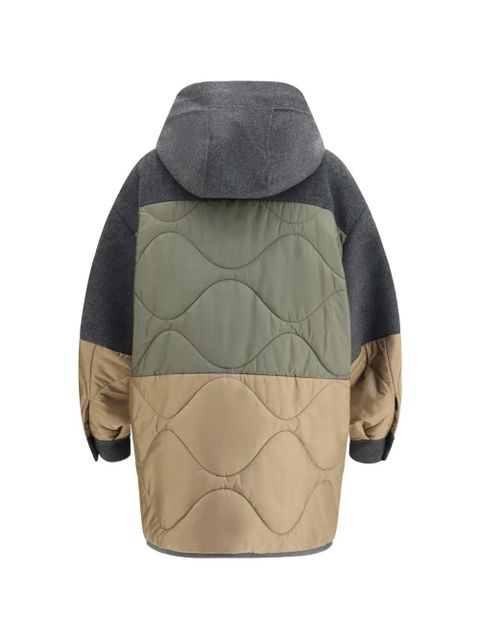Weekend Max Mara Ossola hooded quilted coat - Grey - zdjęcie produktu nr 2
