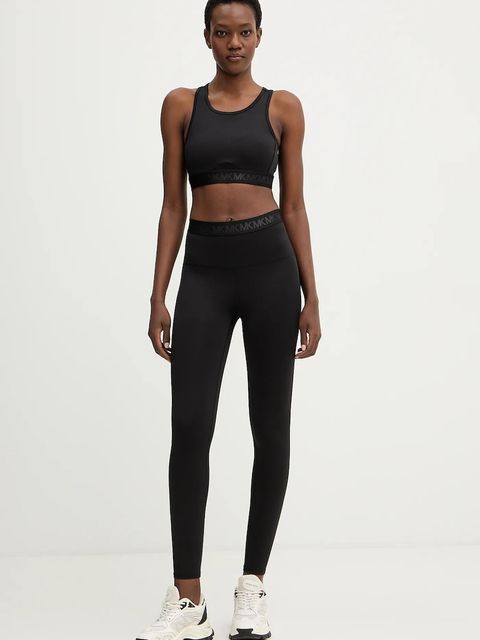 MICHAEL Michael Kors legginsy damskie kolor czarny gładkie MR631X5KND - zdjęcie produktu nr 2