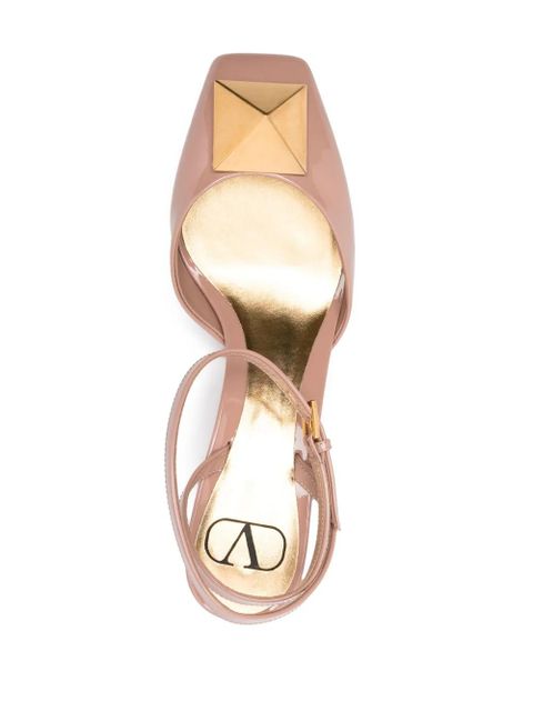 Valentino Garavani One Stud 65mm patent leather pumps - Pink