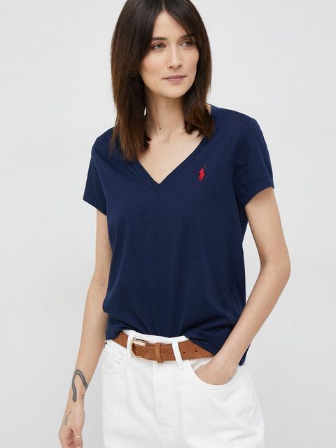 Polo Ralph Lauren t-shirt bawełniany kolor granatowy - zdjęcie produktu nr 1