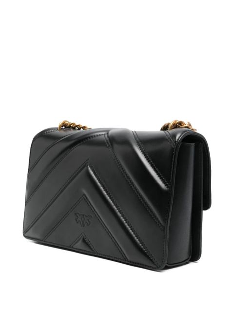 PINKO Love One quilted cross body bag - Black