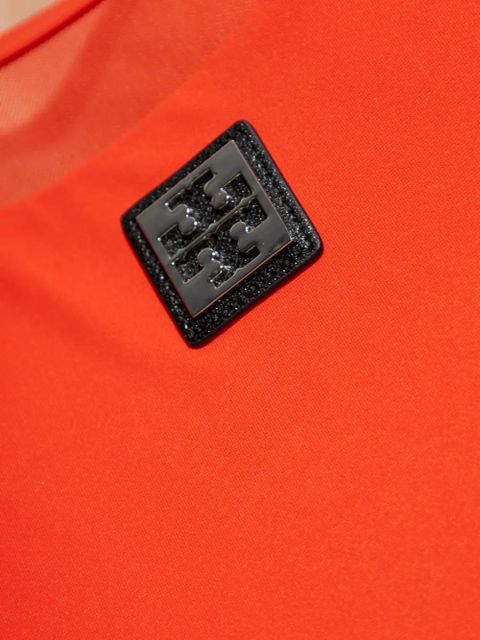 Tory Burch logo swimsuit - Red