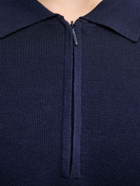 Calvin Klein Jeans sukienka kolor granatowy midi dopasowana LV044D321G