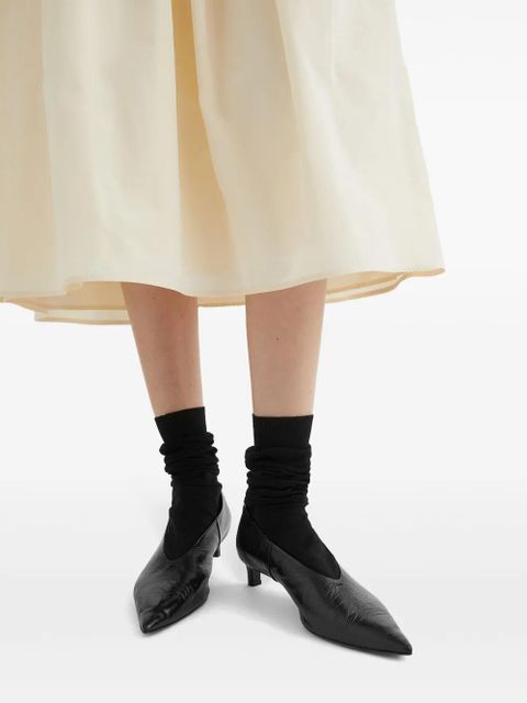 Jil Sander leather pumps - Black