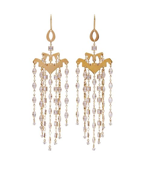 ISABEL MARANT Meline fringe earrings - Gold
