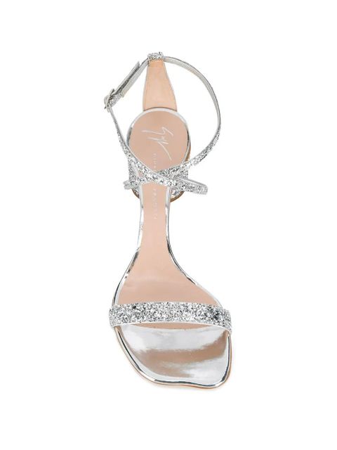 Giuseppe Zanotti Tara Glitter sandals - Silver