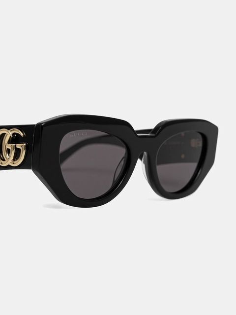 Gucci okulary przeciwsłoneczne damskie kolor czarny GG1421S