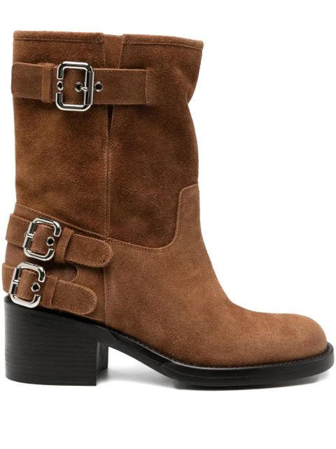 Chloé 60mm Dakota biker boots - Brown - zdjęcie produktu nr 1