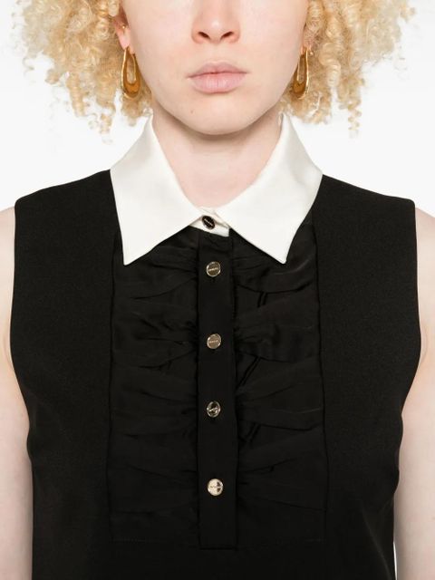 SANDRO sleeveless mini day dress - Black