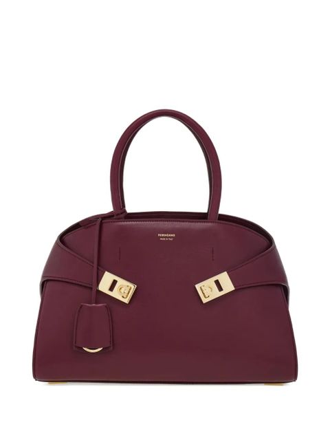 Ferragamo medium Hug leather tote bag - Red - zdjęcie produktu nr 1