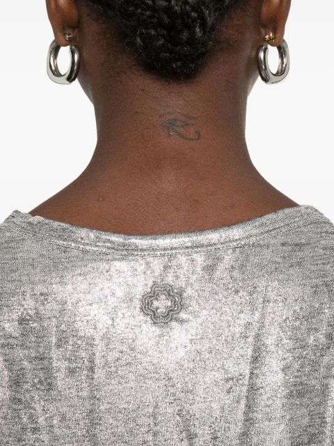 Maje shimmering tank-top - Grey