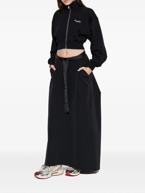 Off-White zip floral knitwear - Black - zdjęcie produktu nr 2