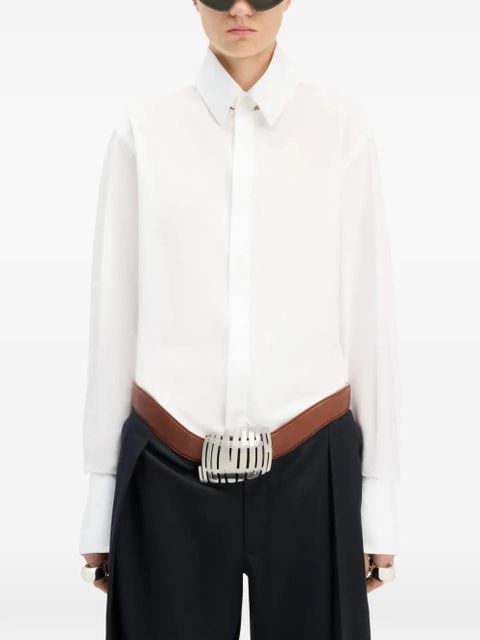 Jean Paul Gaultier folded cuff shirt - White
