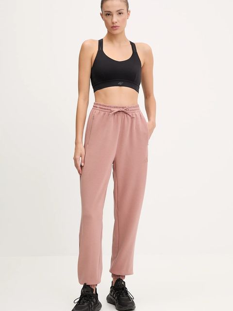 adidas Performance spodnie dresowe Designed for Training damskie kolor pomarańczowy gładkie JN7176 - zdjęcie produktu nr 2