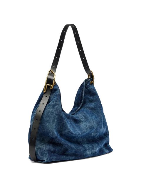 Diesel D-Line denim shoulder bag - Blue