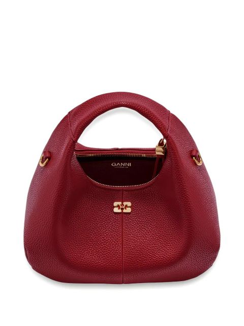 GANNI logo-plaque mini bag - Red - zdjęcie produktu nr 2