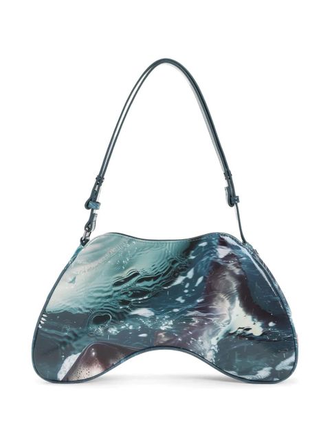Diesel Play shark-mouth shoulder bag - Blue