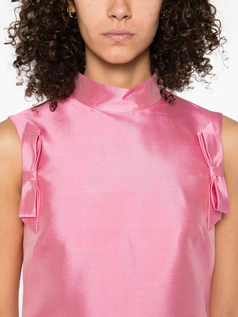Valentino Garavani bow-detail mini dress - Pink