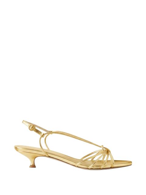 Aeyde Amara metallic-effect sandals - Gold - zdjęcie produktu nr 2