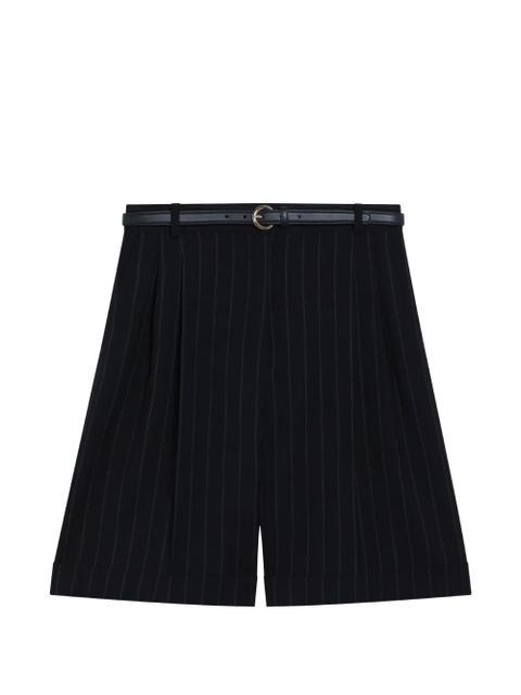 Max Mara pinstripe-pattern shorts - Black - zdjęcie produktu nr 1
