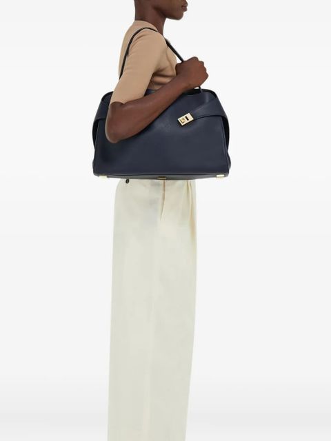 Ferragamo large Hug leather shoulder bag - Blue - zdjęcie produktu nr 2