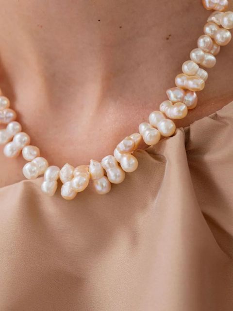 Jennifer Behr Lainey pearl-embellishment necklace - Neutrals - zdjęcie produktu nr 2