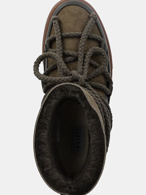 Inuikii śniegowce skórzane Classic kolor zielony 1001.003.0122.357