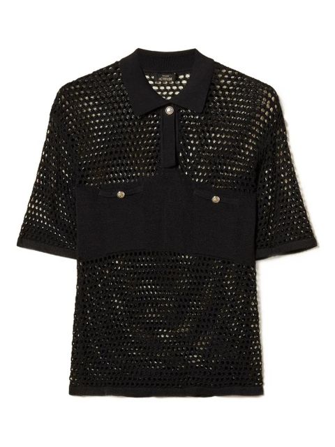 TWINSET pocket polo top - Black - zdjęcie produktu nr 1