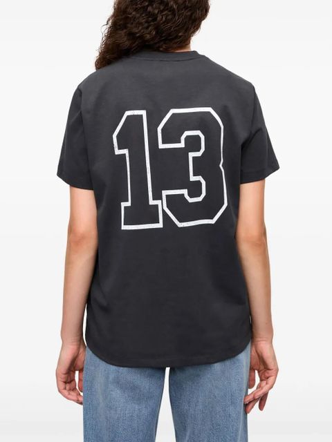 GANNI logo-print T-shirt - Black