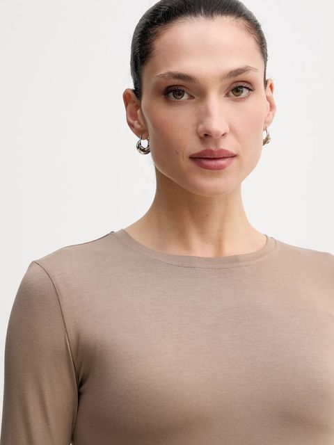 La Mania longsleeve MILO damski kolor beżowy LM.MILO