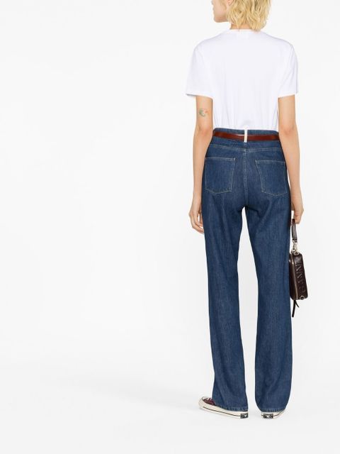 MARANT ÉTOILE Aby logo-embroidered T-shirt - White