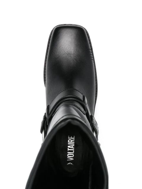 Zadig&Voltaire Igata leather biker boots - Black