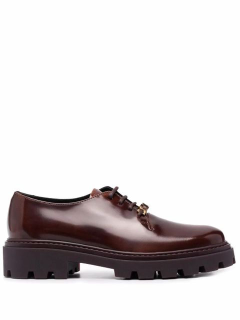 Tod's lace-up leather shoes - Brown - zdjęcie produktu nr 1