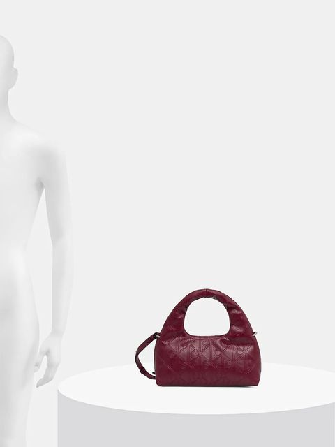 Calvin Klein torebka kolor bordowy LV04F3200G