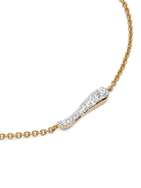 Monica Vinader diamond-embellishment bracelet - Gold